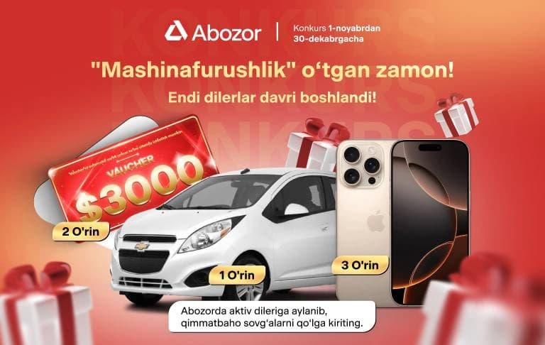 🇺🇿 ABOZOR DILER KONKURSI 2025!