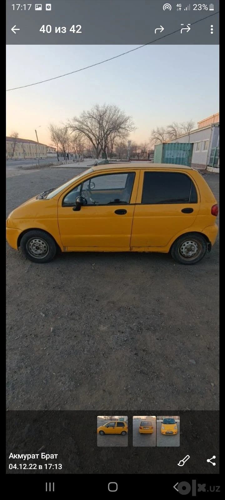 Daewoo Matiz, 2005, Республика Каракалпакстан – 1